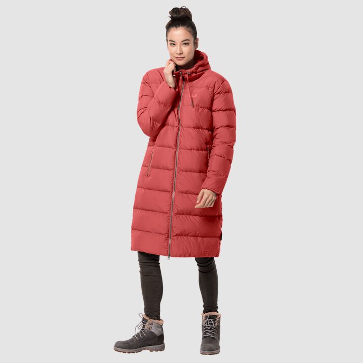 Abrigos Pluma Jack Wolfskin Crystal Palace Mujer Coral Rojos Mexico-2913187